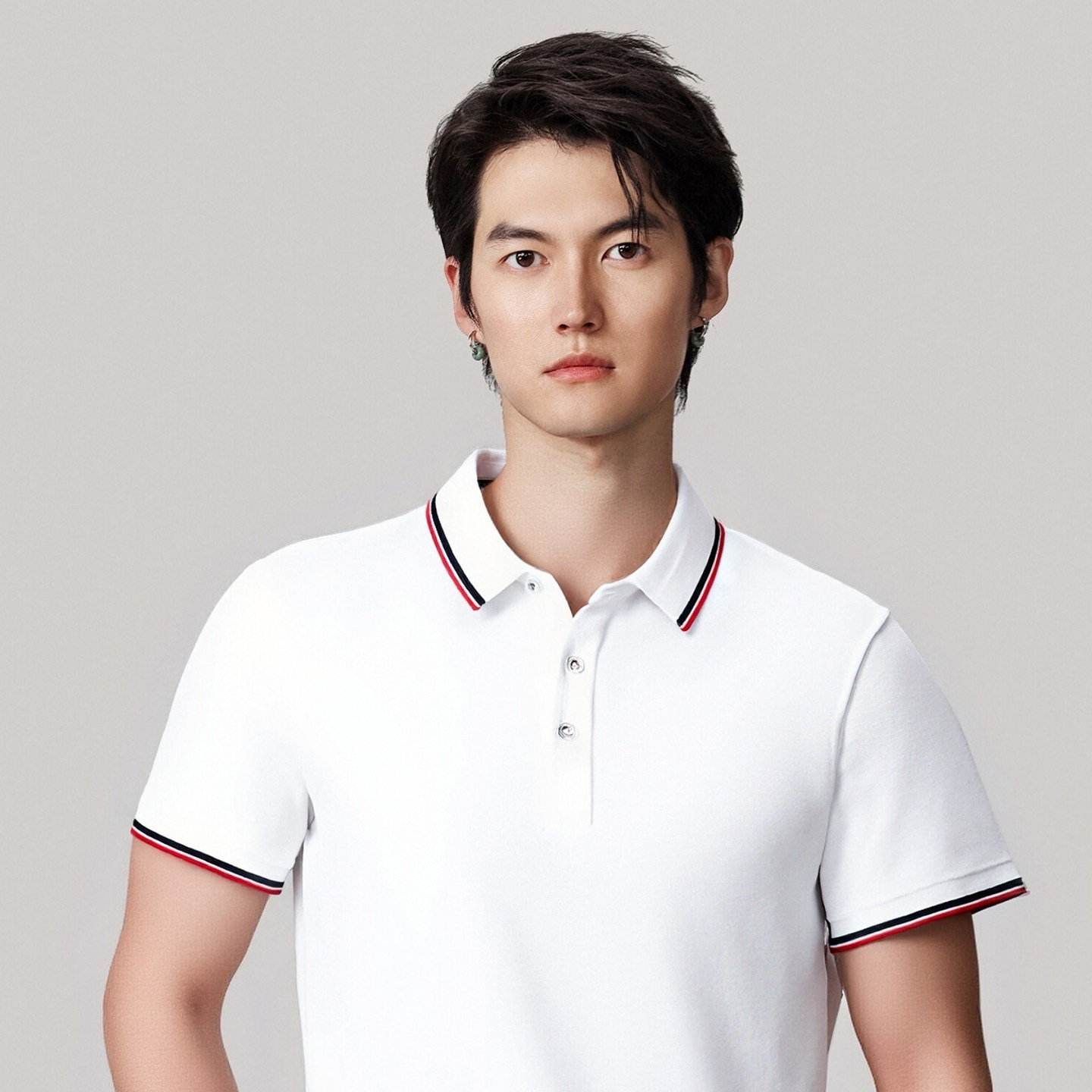 宠物美容师抗菌短袖工作服polo衫定制猫狗咖服务员广告文化衫T恤