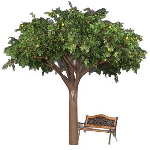 大树大型玻璃钢假树榕树绿植室内包柱子装饰商场酒店落地仿真花