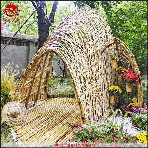 大型竹编亭美陈室外竹艺景观公司公园景区藤编空间艺术定制厂家,特色手工艺,其他特色工艺品,淘宝优惠券,粉丝福利购,淘宝优惠卷
