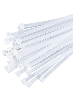 自锁式尼龙扎带束线带强力经济型 黑/白色ZIL02-3.6-150-B