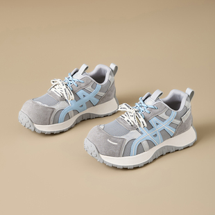 复古厚底老爹鞋女冬季运动休闲鞋低帮系带耐磨阿甘鞋
