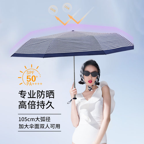 珍妮花晴雨两用彩胶防晒高颜值伞