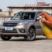 奇瑞瑞虎3原厂自喷漆汽车划痕修复象牙白专用钻石银色防锈手喷漆