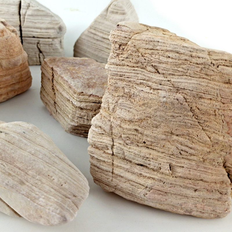 千层石小鱼缸造景石头水草缸造景装饰假山盆景原石块水族箱小摆件