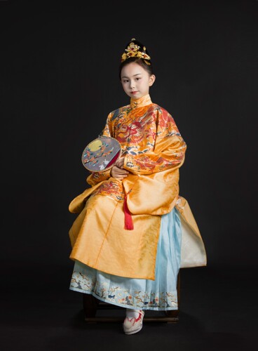 卿子赋周岁服拜年服演出童装汉服