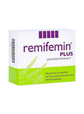 德国进口Remifemin莉芙敏片黑升麻片失眠盗汗更年期加强版100片