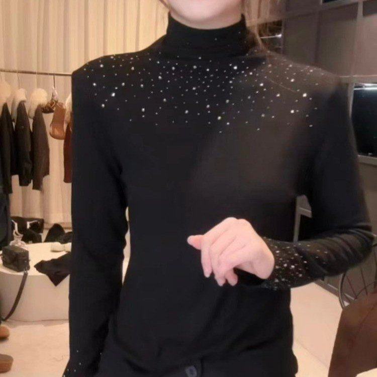 秋冬时尚保暖洋气妈妈打底T恤