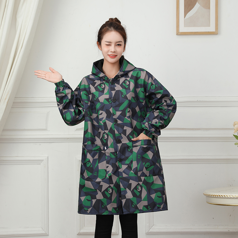 冬季女士防水防油围裙罩衣工作服