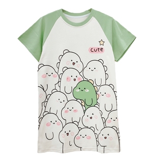 儿童睡裙夏季纯棉薄款2023新款夏天女款春秋宽松女孩女童睡衣夏款