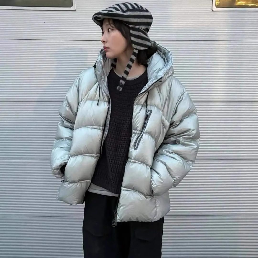 onnuk同款郑秀晶休闲轻量排骨羽绒服25冬季新款韩货定制