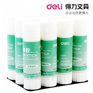 。原装得力胶水 8g固体胶 得力文具7101 固体胶水 K固体胶棒 固体