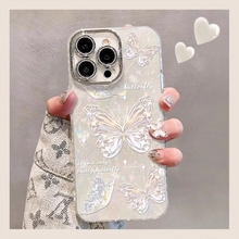 适用苹果16手机壳女新款iphone16promax全包镜头膜15PRO气质女神14plus小众高级感13超仙蝴蝶12防摔保护套俊