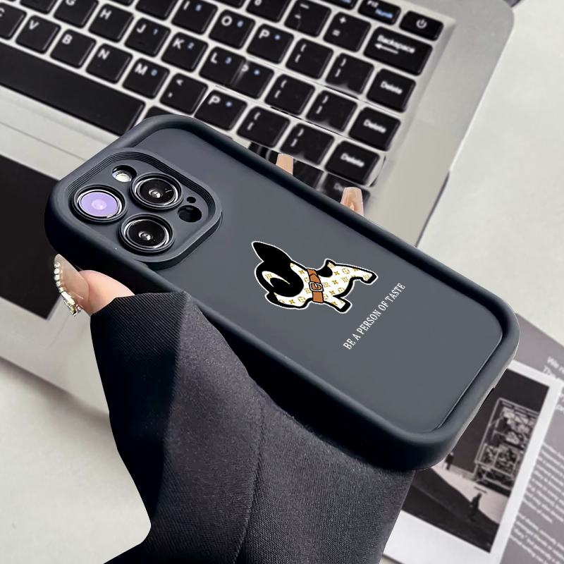 适用于苹果15promax手机壳镜头全包卡通iPhone14创意液态硅胶13可爱12全新高级感个性防摔11男女款情侣保护套