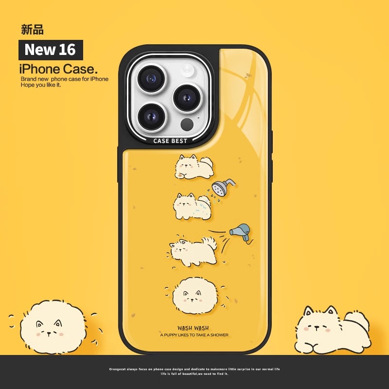 适用苹果16promax手机壳女新款iPhone16高级感小众15pro好看独特14滴胶个性潮流13硬壳防摔可爱个性保护套零