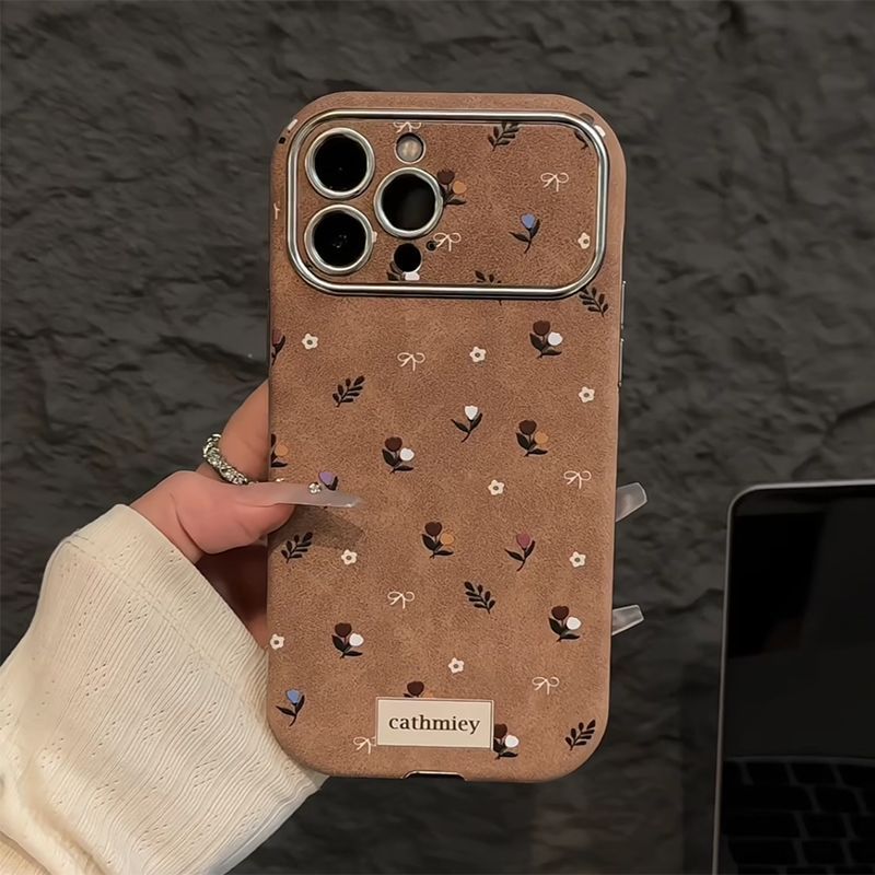 【赵露思同款秋冬小羊皮手机壳】