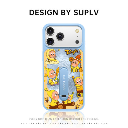 适用于苹果17promax新款手机壳带支架iPhone17高级感16pro超级好看13软边女15可爱小众14外壳12防摔保护套Az