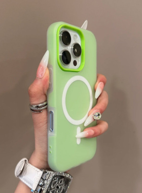 适用苹果17pro手机壳男女新款iPhone16promax磁吸air多巴胺15plus情侣11高级感14pro简约13个性12防摔保护套C