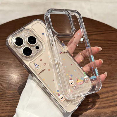 适用苹果16透明手机壳iPhone16promax新款女超薄15pro全包可爱14plus小众13高级感12pm防摔11超好看保护套lv