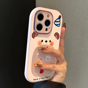 适用苹果17手机壳iPhone17promax女新款16pro夏天高级感15plus镜头全包14pm硅胶可爱13小众12防摔保护套零