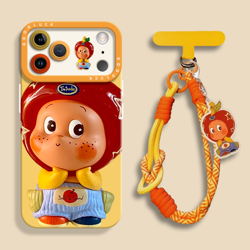 适用苹果17手机壳iphone17promax女新款16pro带挂绳15pl镜头全包14硅胶软壳13好看超火12高级感防摔保护套东