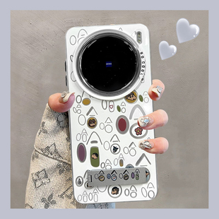适用vivox200pro手机壳x200promini女新款 x200支架x100卡通x90高级感小众x80磨砂镂空x70可爱x60防摔保护套俊