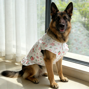 德牧专用狗狗衣服春装夏宠物2026新款狗薄款外出防脏高颜值