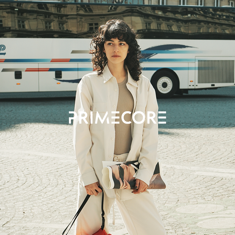 PRIMECORE宽松男友风棉麻衬衫