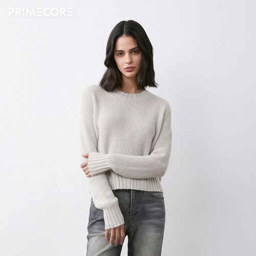 primecore马海羔毛圆领羊毛衫