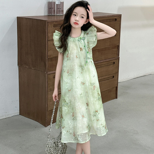 裙子超美舒服服饰潮酷夏潮舒适潮款 女童碎花泡泡袖 休闲酷帅高端