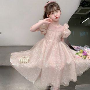 女童泡泡袖 潮童夏潮精致潮范 裙子甜美酷风高级感服饰潮宝经典 时尚