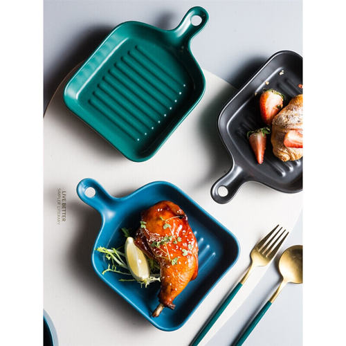 Baking tray ceramic cheese casserole oven western food dish