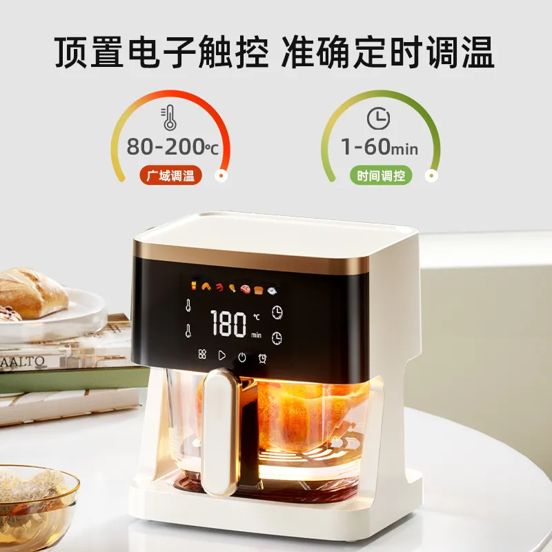 昂仕達(dá)可視觸屏空氣炸鍋多功能家用電炸鍋智能大容量無油炸鍋批發(fā)
