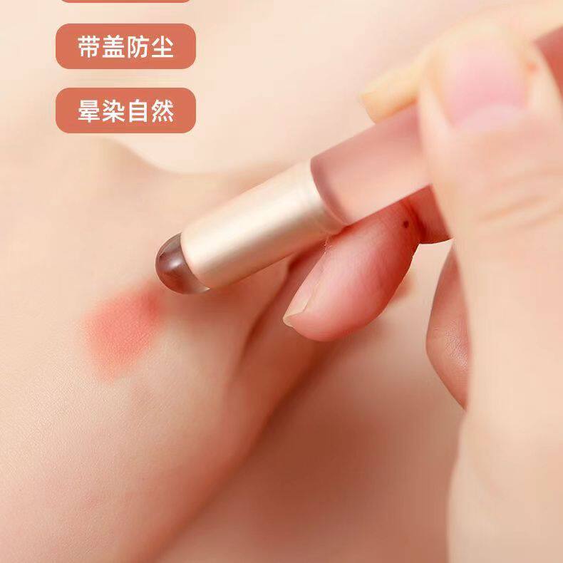 。新款硅胶唇刷口红刷唇部圆头嘴唇刷便携款带盖晕染刷唇膏唇泥专