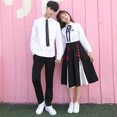 学院风初高中学生校服衬衫裙子