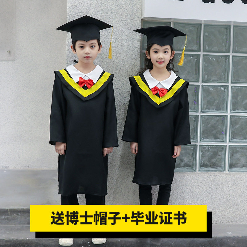 儿童毕业演出博士服套装