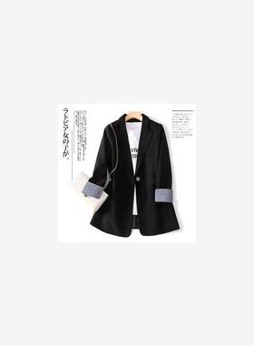 4XL胖mm薄款西装外套女2022spring women casual blazers jackets