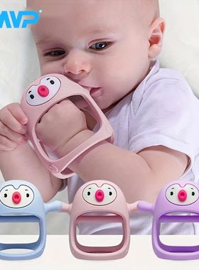 Never Drop Silicone Teething Toys for Babies,Infant Hand Tee