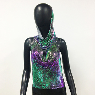 HoodedHalter-NeckTopshb