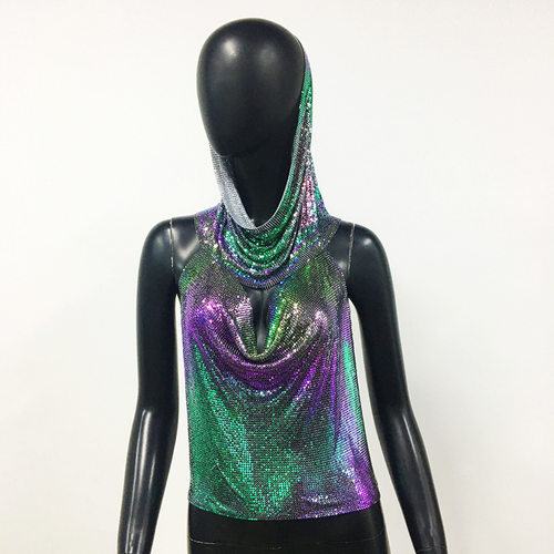 HoodedHalter-NeckTopshb