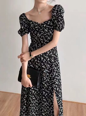 2023 summer women short sleeve print dress lady sexy dresses