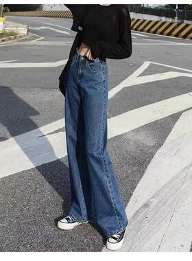 2024spring women casual denim pants ladies long jeans牛仔裤