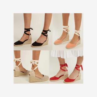 women wedge sandals summer high heel shoes big size 43女凉鞋