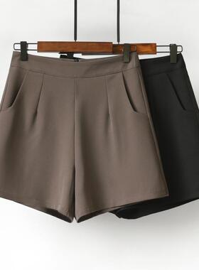 西装阔腿短裤女士2024summer women fashion wide leg hot shorts