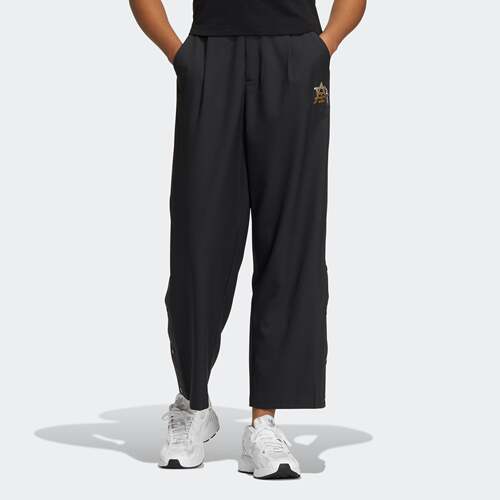 Adidas/阿迪达斯 女子三叶草美式复古风运动长裤 IC6586