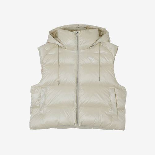 PUMA/彪马 女子保暖连帽短款羽绒马甲 62927187