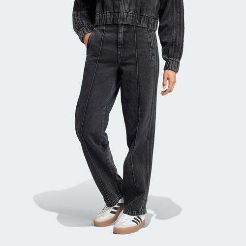 Adidas/阿迪达斯 女子三叶草街头文化牛仔运动裤 IY7407