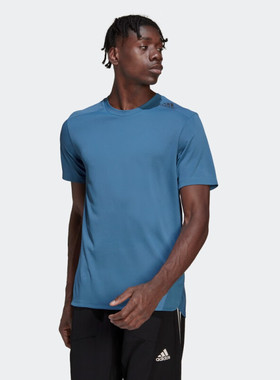 Adidas/阿迪达斯 男女同款透气HIIT高强度训练运动短袖T恤 HU0112