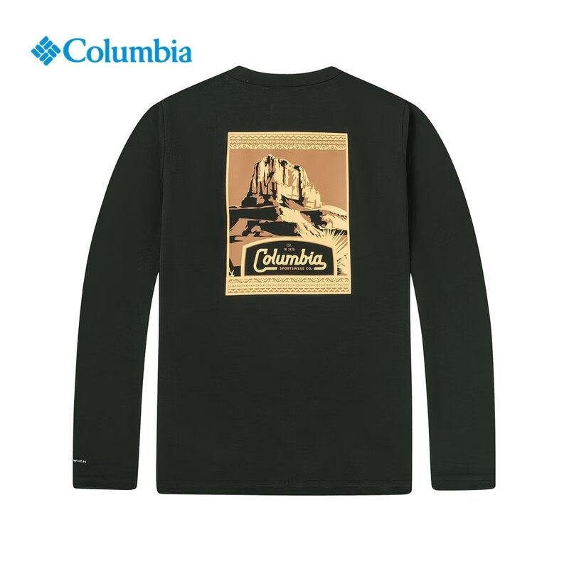 Columbia/哥伦比亚 儿童户外吸湿速干长袖运动T恤 AB0885,运动服/休闲服装,运动卫衣/套头衫,淘宝优惠券,粉丝福利购,淘宝优惠卷