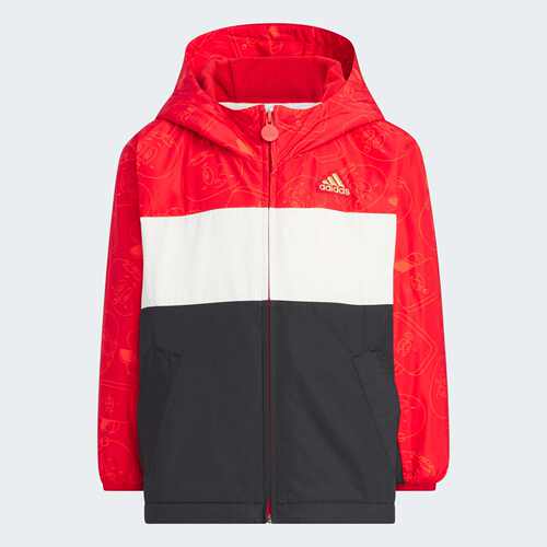 Adidas/阿迪达斯 儿童运动休闲连帽夹克外套 JF3879