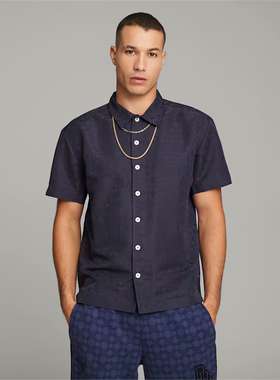 Puma/彪马 男女DAPPER DAN联名简约透气舒适运动短袖衬衫 539805